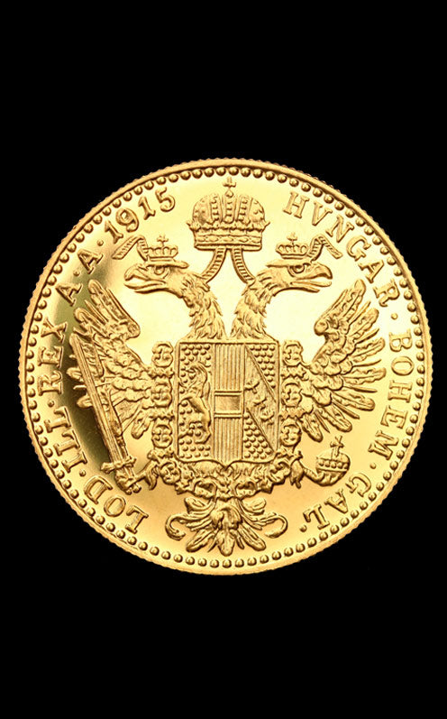 Monedă Aur 4 Ducati Franz Iosef deteriorata