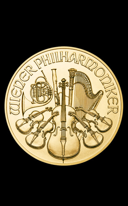 Moneda din aur Filarmonica 1 uncie