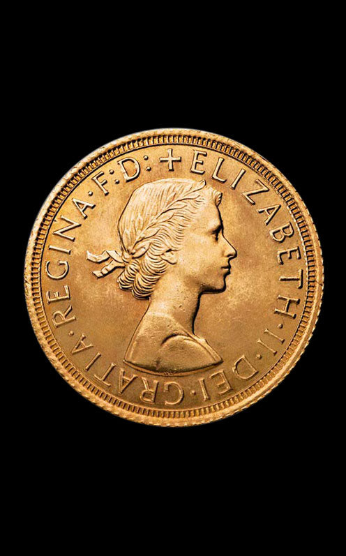 Monedă Aur  Sovereign Elisabeta a II-a Marea Britanie