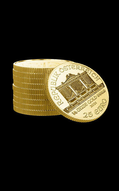 Moneda din aur Filarmonica 1/4 uncie