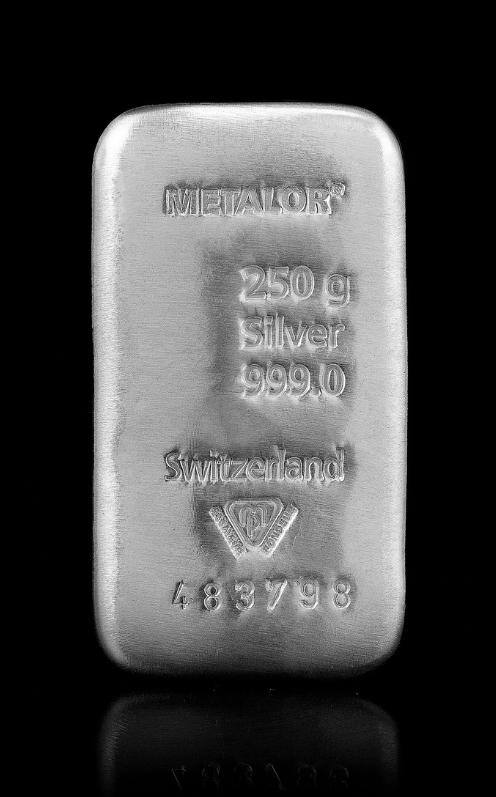 Lingou din argint 250 g Metalor