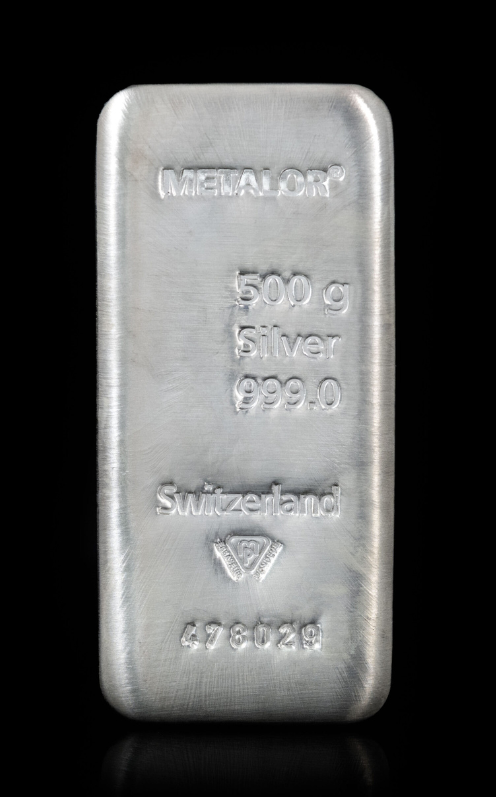 Lingou din argint 500 g Metalor