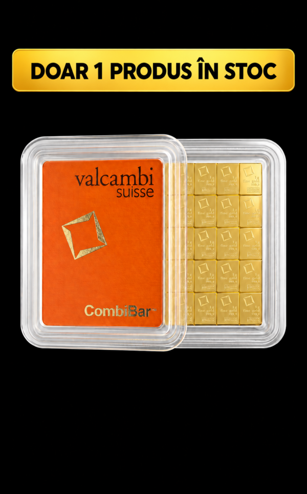 Lingou de aur Valcambi CombiBar 50 x 1g, 24K, 999,9‰