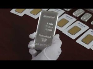 Lingou 1000 grame argint, puritate 999  Metalor Elvetia