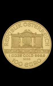 1 oz Vienna Philharmonic gold coin - front