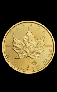 1 oz Canada gold coin - front