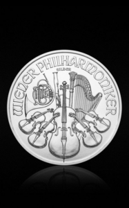 Moneda din argint 1 uncie Filarmonica din Viena - verso