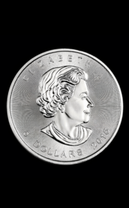 Moneda din argint 1 uncie Frunza de Artar, Canada - verso