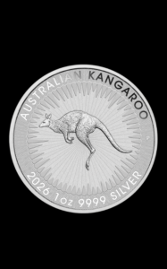 Moneda din argint 1 uncie Cangur Australian - fata