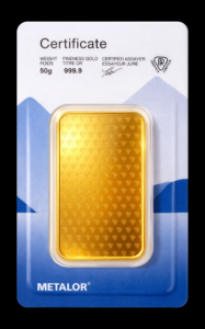 50 g Metalor Gold Bar